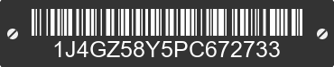 1993 JEEP Grand Cherokee 1J4GZ58Y5PC672733 VIN decoded