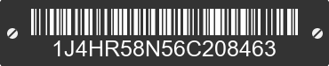 2006 JEEP Grand Cherokee 1J4HR58N56C208463 VIN decoded