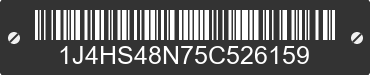 2005 JEEP Grand Cherokee 1J4HS48N75C526159 VIN decoded