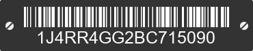 2011 JEEP Grand Cherokee 1J4RR4GG2BC715090 VIN decoded