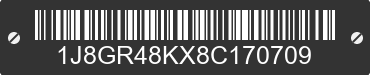 2008 JEEP Grand Cherokee 1J8GR48KX8C170709 VIN decoded