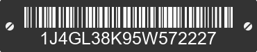 2005 JEEP Liberty 1J4GL38K95W572227 VIN decoded