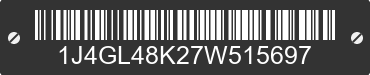 2007 JEEP Liberty 1J4GL48K27W515697 VIN decoded