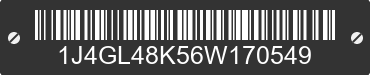 2006 JEEP Liberty 1J4GL48K56W170549 VIN decoded