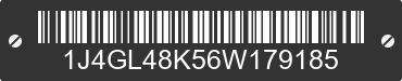 2006 JEEP Liberty 1J4GL48K56W179185 VIN decoded