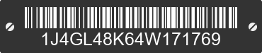 2004 JEEP Liberty 1J4GL48K64W171769 VIN decoded