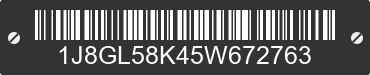 2005 JEEP Liberty 1J8GL58K45W672763 VIN decoded