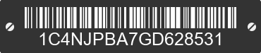 2016 JEEP Patriot 1C4NJPBA7GD628531 VIN decoded