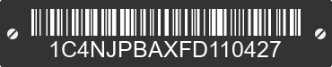2015 JEEP Patriot 1C4NJPBAXFD110427 VIN decoded