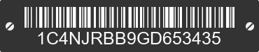 2016 JEEP Patriot 1C4NJRBB9GD653435 VIN decoded