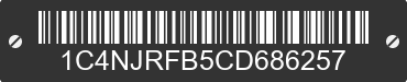2012 JEEP Patriot 1C4NJRFB5CD686257 VIN decoded