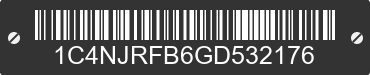 2016 JEEP Patriot 1C4NJRFB6GD532176 VIN decoded