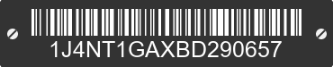 2011 JEEP Patriot 1J4NT1GAXBD290657 VIN decoded