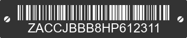 2017 JEEP Renegade ZACCJBBB8HP612311 VIN decoded
