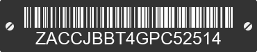 2016 JEEP Renegade ZACCJBBT4GPC52514 VIN decoded