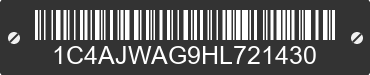 2017 JEEP Wrangler 1C4AJWAG9HL721430 VIN decoded