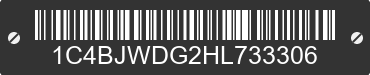 2017 JEEP Wrangler 1C4BJWDG2HL733306 VIN decoded