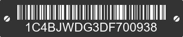 2013 JEEP Wrangler 1C4BJWDG3DF700938 VIN decoded