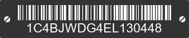 2014 JEEP Wrangler 1C4BJWDG4EL130448 VIN decoded