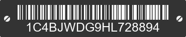 2017 JEEP Wrangler 1C4BJWDG9HL728894 VIN decoded