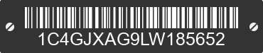 2020 JEEP Wrangler 1C4GJXAG9LW185652 VIN decoded
