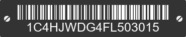 2015 JEEP Wrangler 1C4HJWDG4FL503015 VIN decoded