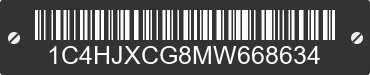 2021 JEEP Wrangler 1C4HJXCG8MW668634 VIN decoded