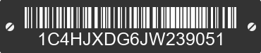 2018 JEEP Wrangler 1C4HJXDG6JW239051 VIN decoded