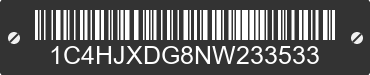 2022 JEEP Wrangler 1C4HJXDG8NW233533 VIN decoded