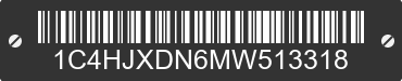 2021 JEEP Wrangler 1C4HJXDN6MW513318 VIN decoded