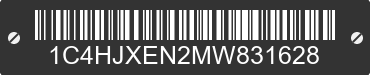 2021 JEEP Wrangler 1C4HJXEN2MW831628 VIN decoded
