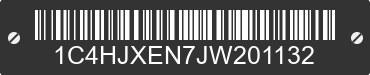 2018 JEEP Wrangler 1C4HJXEN7JW201132 VIN decoded