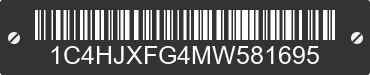 2021 JEEP Wrangler 1C4HJXFG4MW581695 VIN decoded