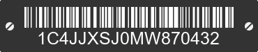 2021 JEEP Wrangler 1C4JJXSJ0MW870432 VIN decoded
