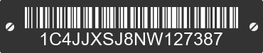 2022 JEEP Wrangler 1C4JJXSJ8NW127387 VIN decoded