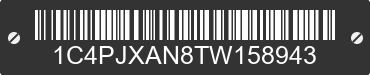 2026 JEEP Wrangler 1C4PJXAN8TW158943 VIN decoded