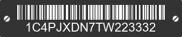 2026 JEEP Wrangler 1C4PJXDN7TW223332 VIN decoded