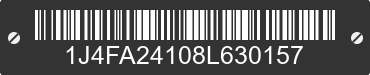 2008 JEEP Wrangler 1J4FA24108L630157 VIN decoded