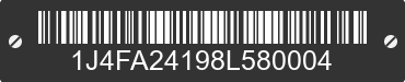 2008 JEEP Wrangler 1J4FA24198L580004 VIN decoded