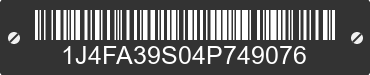 2004 JEEP Wrangler 1J4FA39S04P749076 VIN decoded