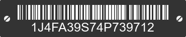 2004 JEEP Wrangler 1J4FA39S74P739712 VIN decoded