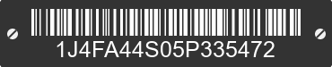 2005 JEEP Wrangler 1J4FA44S05P335472 VIN decoded