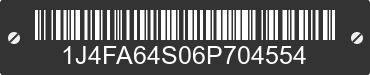 2006 JEEP Wrangler 1J4FA64S06P704554 VIN decoded