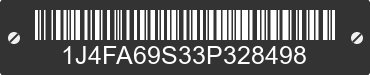2003 JEEP Wrangler 1J4FA69S33P328498 VIN decoded