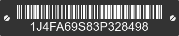 2003 JEEP Wrangler 1J4FA69S83P328498 VIN decoded