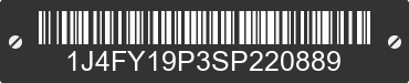 1995 JEEP Wrangler 1J4FY19P3SP220889 VIN decoded