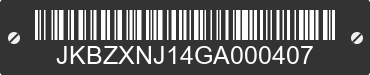 2016 KAWASAKI Ninja ZX-14R JKBZXNJ14GA000407 VIN decoded