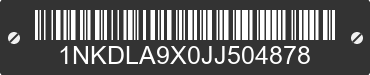 2018 KENWORTH T8 Series 1NKDLA9X0JJ504878 VIN decoded