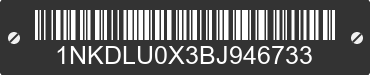 2011 KENWORTH T8 Series 1NKDLU0X3BJ946733 VIN decoded
