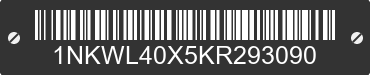 2019 KENWORTH W9 Series 1NKWL40X5KR293090 VIN decoded